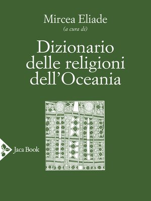 cover image of Dizionario delle religioni dell'Oceania